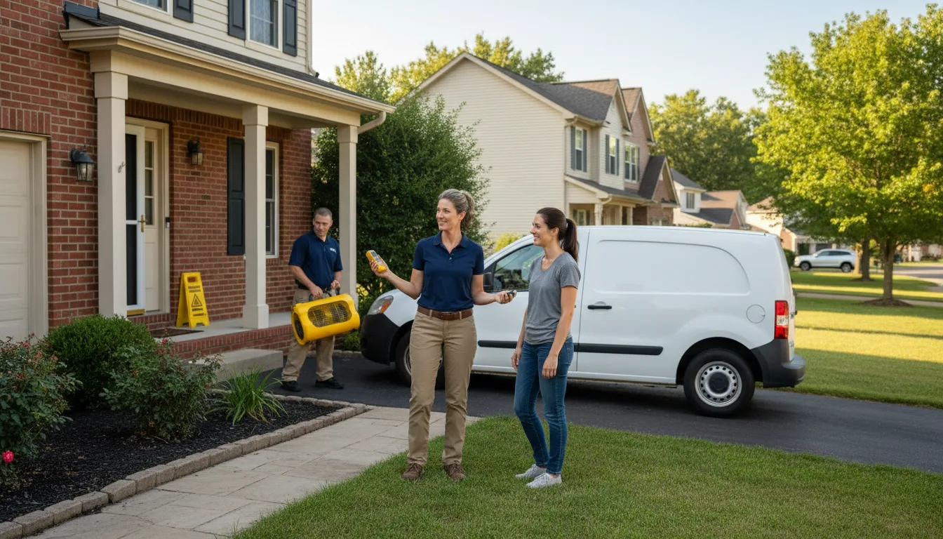 Residential water damage restoration in Oxford, MD